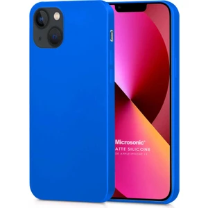 Matte Silicone Apple iPhone 13 Kılıf Mavi