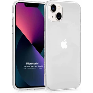 Apple iPhone 13 Mini Kılıf Transparent Soft Beyaz