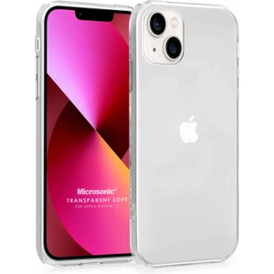 Apple iPhone 13 Kılıf Transparent Soft Beyaz