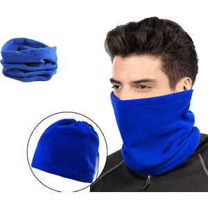 Bs İthalat Polar Bere Boyunluk Unisex - Mavi