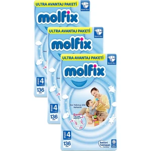 Bebek Bezi Ultra Avantaj Paketi 4 No 136 Lı x 3