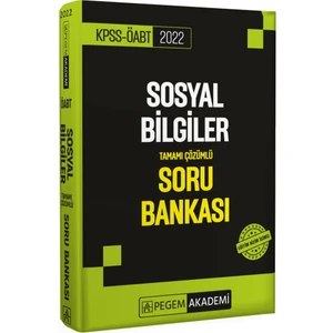 Pegem Akademi Yayıncılık 2022 KPSS ÖABT Sosyal Bilgiler Soru Bankası