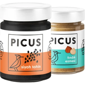 Siyah Tahin 210 gr + Fındık Ezmesi 195 gr