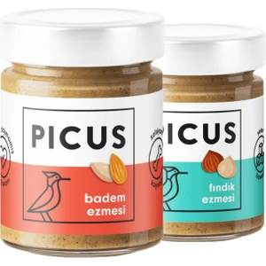 Badem Ezmesi 195 gr + Fındık Ezmesi 195 gr