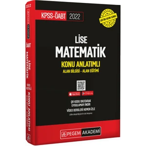 Pegem Akademi Yayıncılık 2022 KPSS ÖABT Lise Matematik Konu Anlatımlı