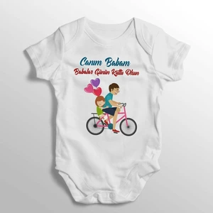 Canım Babam Babalar Günün Kutlu Olsun Yazılı Baskılı Bebek Zıbını