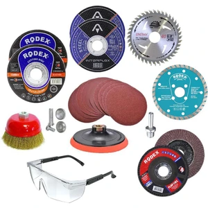 55 Parça Spiral Avuç İçi Taşlama Cırt Zımpara Ahşap İnox Metal Mermer Kesici Kesme Flap Disk 115 mm