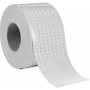 Reflektörlü Reflektif Fosforlu Şerit Bant 10 Cm Eninde Beyaz Reflekte İkaz Bandı (1 METRE)