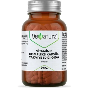 Vitamin B Kompleks Kapsül Takviye Edici Gıda 30 Kapsül