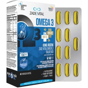 Zade Vital Premium Omega 3 Balık Yağı Genel Destek 45 Kapsül
