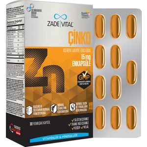 Zade Vital Zinc Takviye Edici Gıda 30 Yumuşak Kapsül