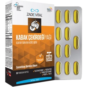 Zade Vital Kabak Çekirdeği Yağı 30 Yumuşak Kapsül