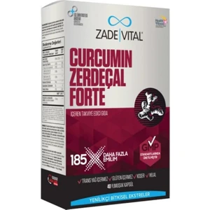 Zade Vital Curcumin Forte 40 Kapsül 1000 Mg