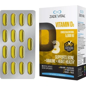 Zade Vital Vitamin D3 30 Yumuşak Kapsül