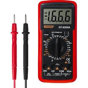 Kırmızı Multimetre Dijital Voltmetre Ohmmeter Akım Gerilim Ölçer Direnç Test Cihazı Ampermetre Direnç Kapasitans Testi (Yurt Dışından)