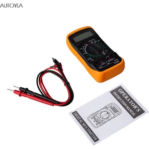 Turuncu Multimetre Dijital Arka Işık Esr Metre Voltmetre Ampermetre Transistör Test Cihazı Profesyonel (Yurt Dışından)