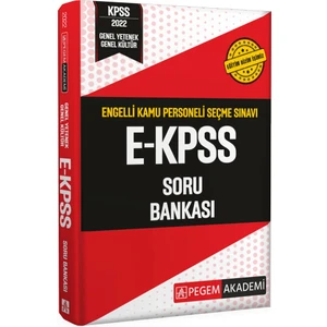 Pegem Akademi Yayıncılık 2022 E-KPSS Soru Bankası