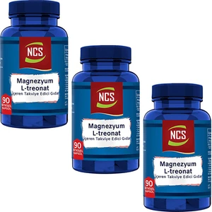 Magnezyum Magnesium L-Threonate Vejeteryan 3 x 90 Bitkisel Kapsül