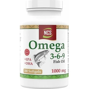 Omega 3-6-9 Fish Oil 1000mg 200 Softgels