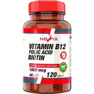 Vitamin B12 Folic Acid Biotin 1000 Mcg 120 Tablet