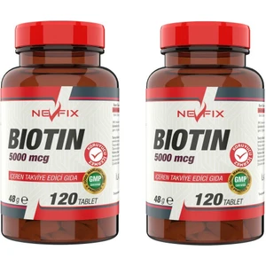 Biotin 5000 Mcg 120 Tablet 2 Kutu