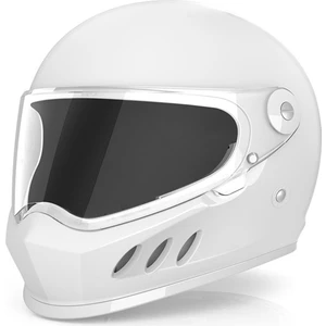833 Beyaz Full Face Motosiklet Kaskı