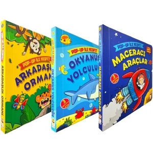 Pop-Up ile Keşfet Seti - Arkadaşlık Ormanı / Maceracı Araçlar / Okyanus Yolculuğu - M.sacide Kafalı