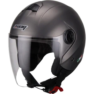 715 Metalic Grey Açık Motosiklet Kaskı