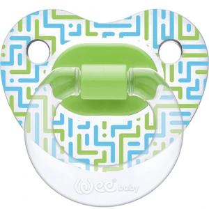 Wee Baby Şeffaf Desenli Damaklı Emzik 6-18 Ay