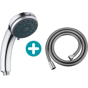 Gri Banyo Classic El Duş Başlığı ve Banyo Duş Hortumu