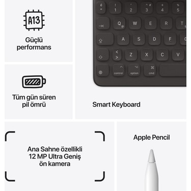 Apple iPad 9. Nesil 64GB 10.2 WiFi Tablet - MK2L3TU/A Gümüş Fiyatı