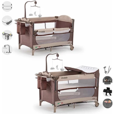 Elele Madre Anne Yanı Park Yatak Oyun Parkı 70X110