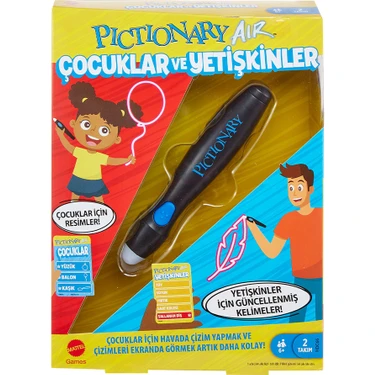 Pictionary Air Çocuklar ve Yetişkinler İçin Çizim Oyunu, Akıllı Cihazlara Bağlanır, 6 Yaş ve Üzeri