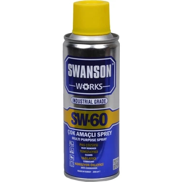 Swanson Works Sw-60 Pas Sökücü Korozyon Önleyici Çok Amaçlı Multi Sprey 200