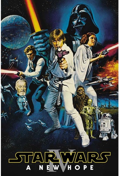 Aktuel Accessories Star Wars (1977) 70 cm x 100 cm Afiş – Poster Funnyman