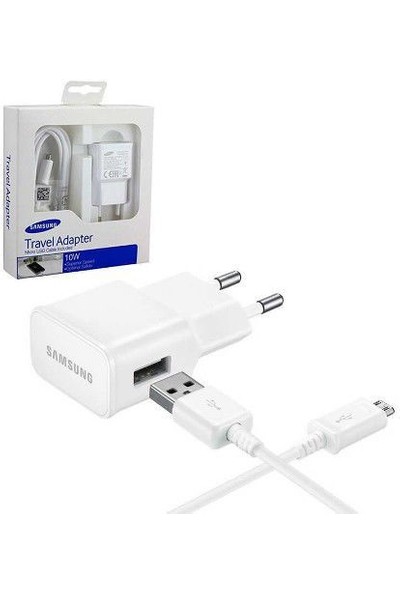 Arabulalaca Samsung Micro USB Şarj Cihazı Beyaz