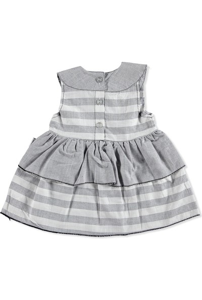 Bebemania Bebek Çizgili-Kareli Elbise