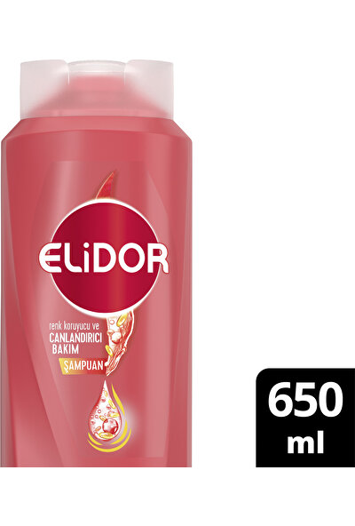 Elidor Superblend Saç Bakım Şampuanı Renk Koruyucu ve Canlandırıcı Vitamin E Badem Yağı Keratin 650 ML
