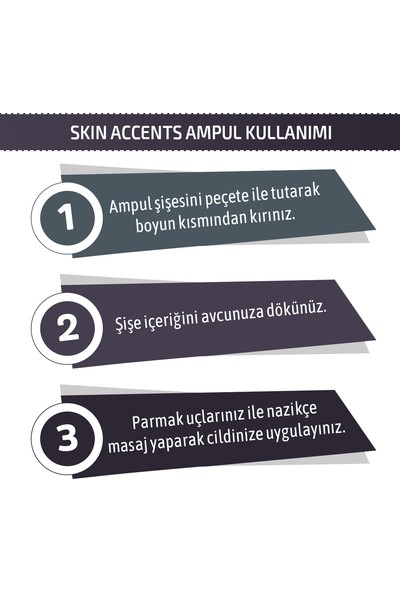 Skin Accents Hızlı Parlatma Ve Germe Ampul 5 Adet Instant Glow & Lift Complex Cilt Serumu Dermaroller Dermapen Serum