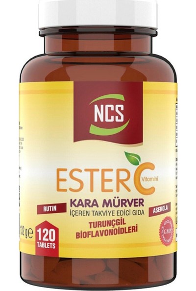Ncs Ester C Vitamini 1000 Mg Kara Mürver Vitamin C 120 Tablet