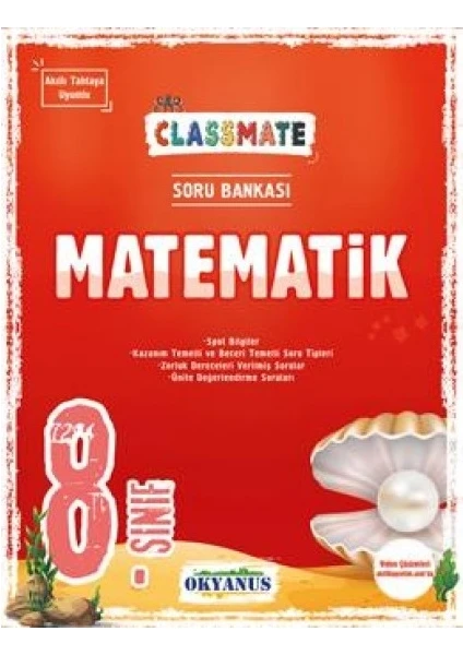 Okyanus Yayınları  8. Sınıf Classmate Matematik Soru Bankası