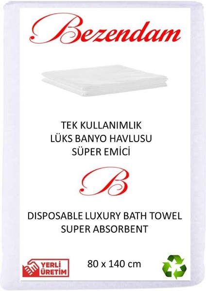 Tek Kullanımlık Lüks Banyo Havlusu 50'li