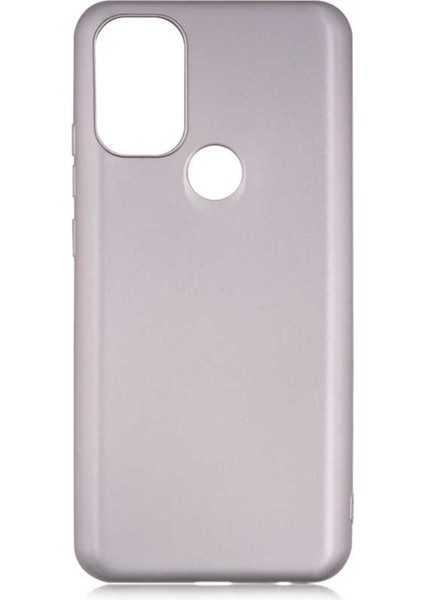 General Mobile GM21+ Plus Kılıf Mat Renkli Esnek Silikon Gold Renk Prm