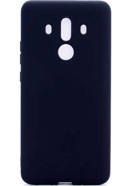 Huawei Mate 10 Pro Kılıf Mat Renkli Esnek Silikon Siyah Renk Prm