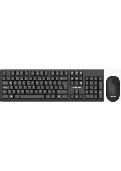 Performax Kablosuz Klavye + Mouse Set Siyah