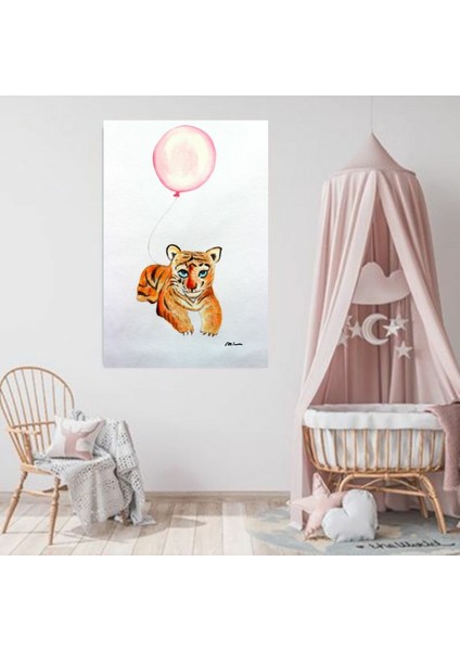 Yağlı Boya El Yapımı Tablo Home In Joy Bebek Odası 50CMX53CM