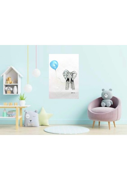 Yağlı Boya El Yapımı Tablo Home In Joy Bebek Odası 62CMX66CM