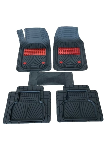 Volkswagen Caddy 2004-2009 4d Maxi Havuzlu Dolce Kırmızı Oto Paspas