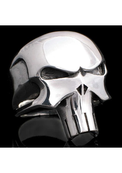 925 Ayar Gümüş Kurukafa Punisher Erkek Yüzük