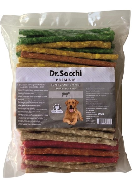 Dr.Sacchi Munchy Çubuk 5" 6.5gr 100'lü Karışık Renk